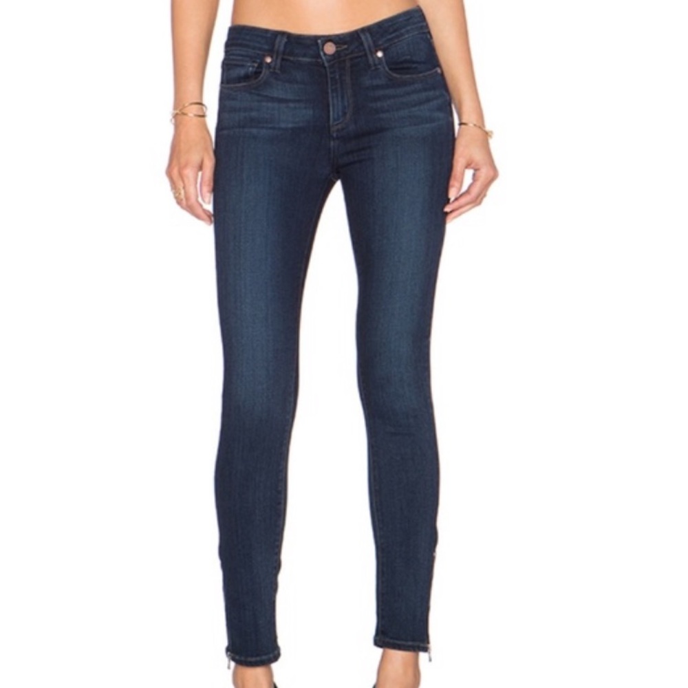Paige Blue Verdugo Ankle Skinny Jeans Zipper Ankle sz 26
